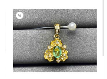 Kira:A81 Emerald Pendant for Alicia Garcia)