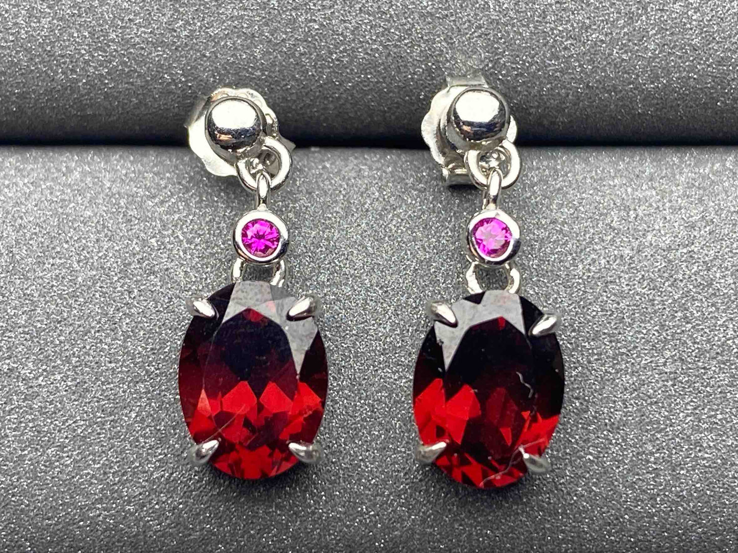 1282 Garnet Earrings