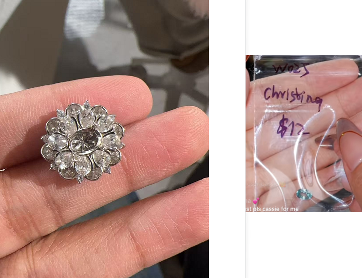 Yuki-5*7 silver pendant setting for 21221