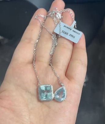 Aquamarine necklace