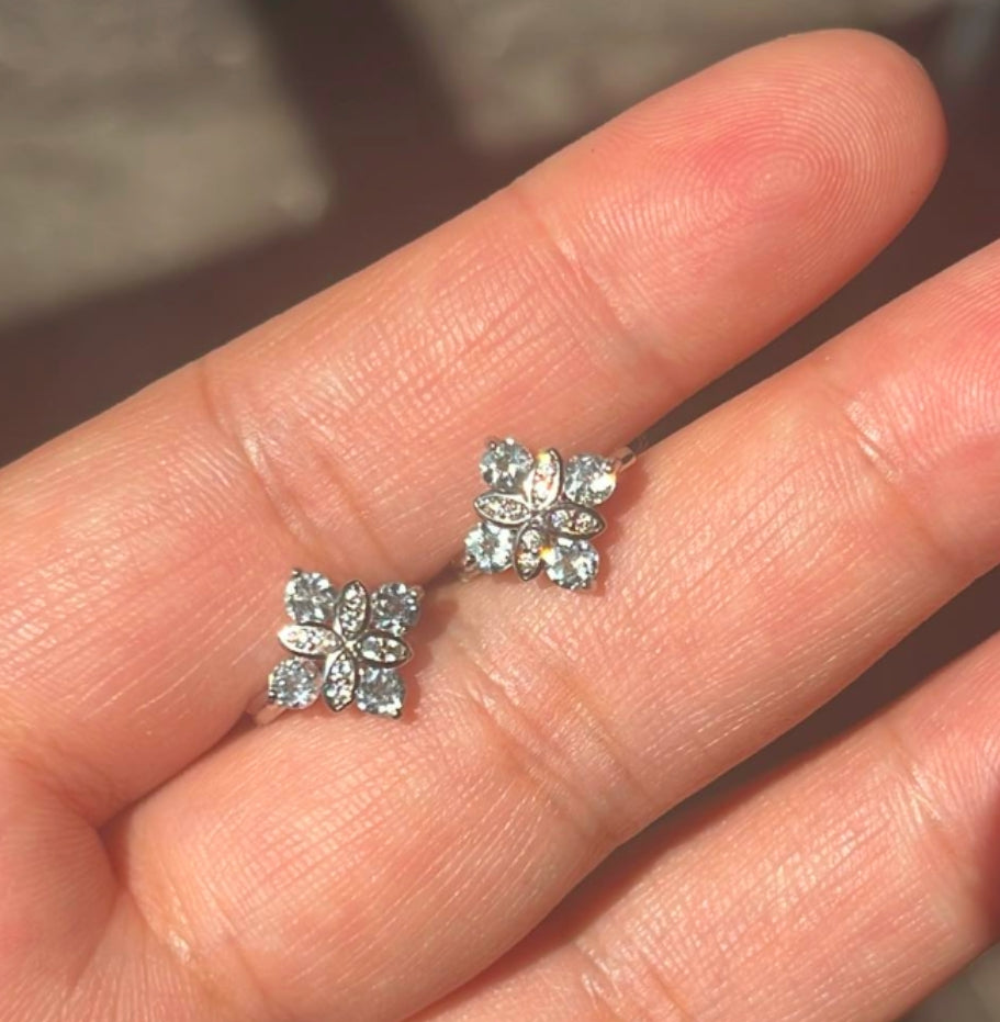 Miya-Aquamarine earhook for issestarz