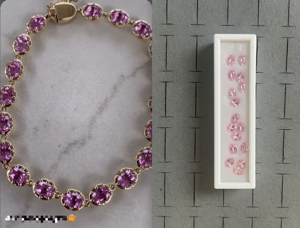Miya-Custom S925 sterling silver bracelet, 16cm long, plated with 14K yellow gold for 2319
