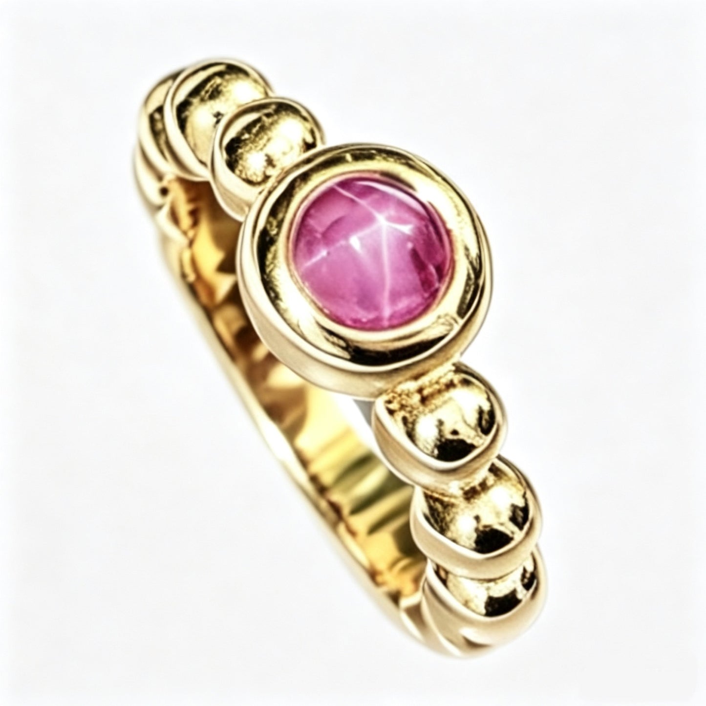 Star Ruby Bubble Ring