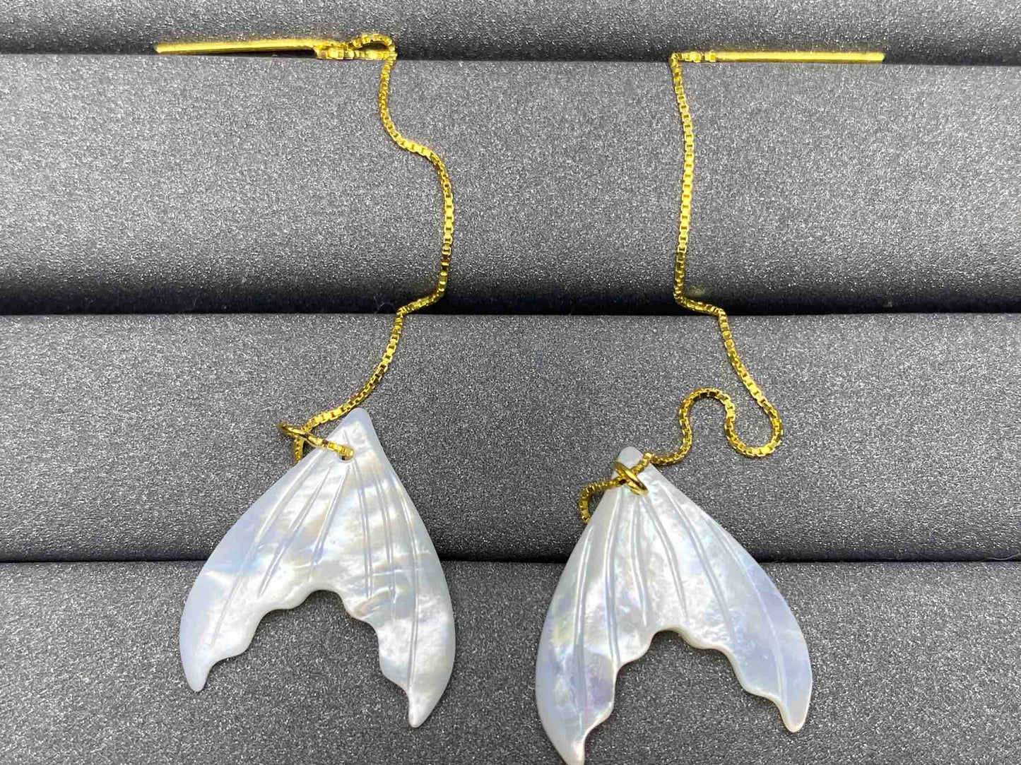 5573 Silver Conch Earrings