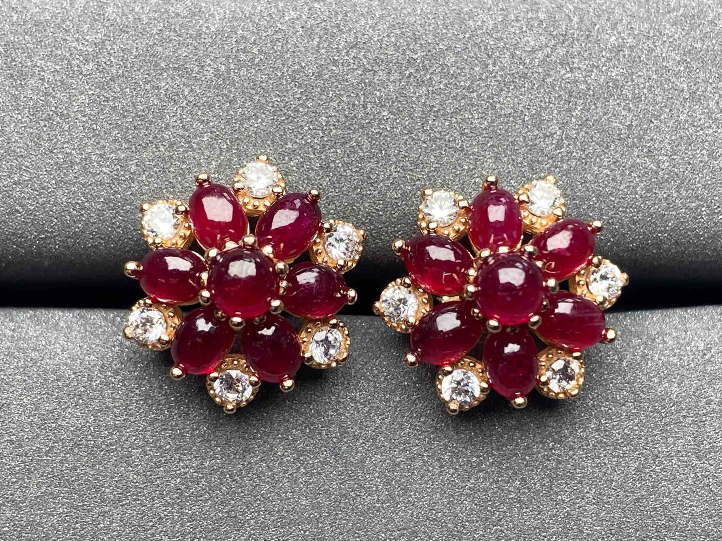 6084 Ruby Earrings