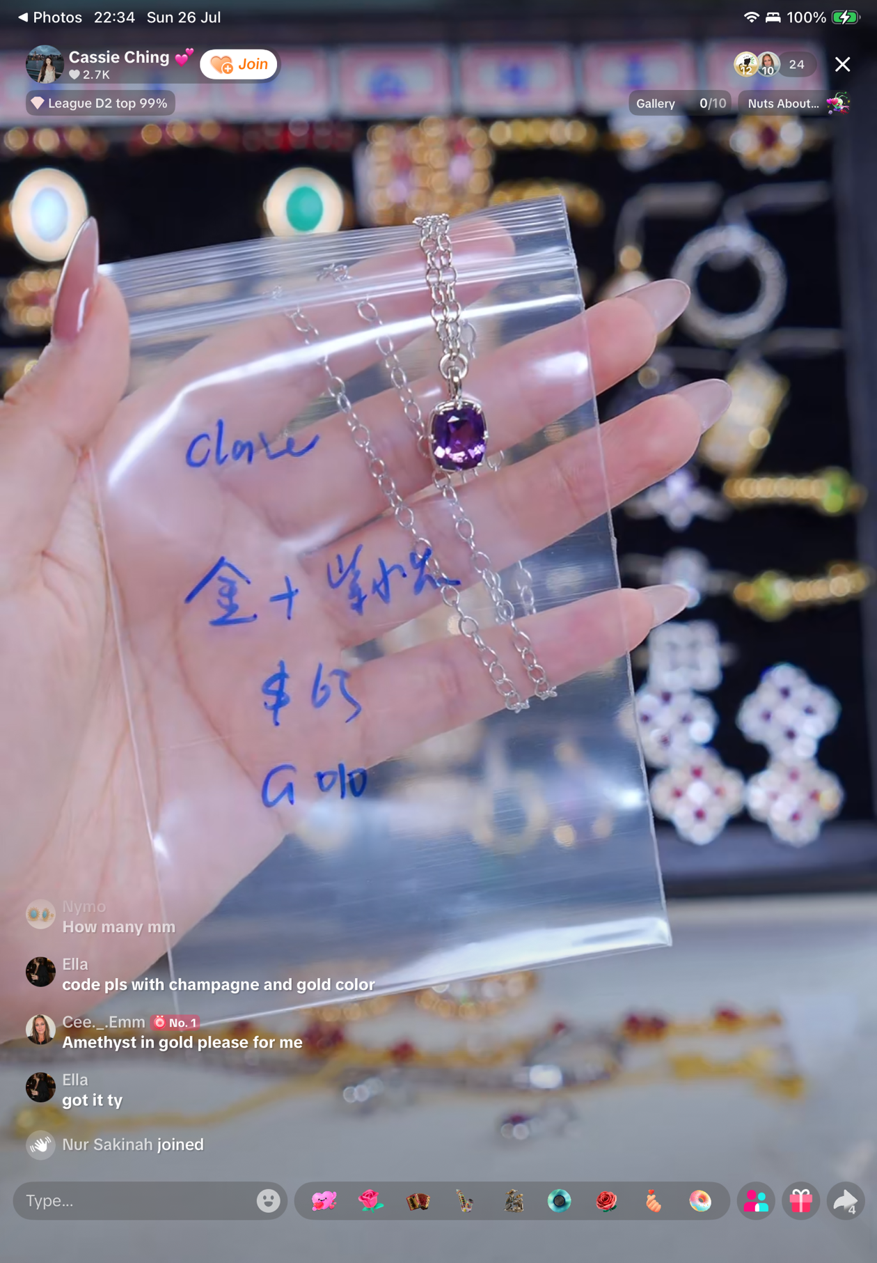 Cassie-Claire-Pendant price difference