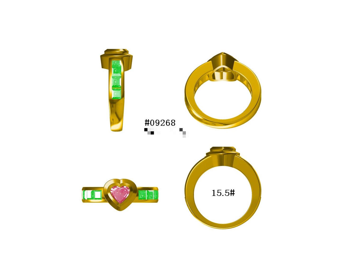 Nini-Custom-made ring, 18k gold, US 7.15, Melly