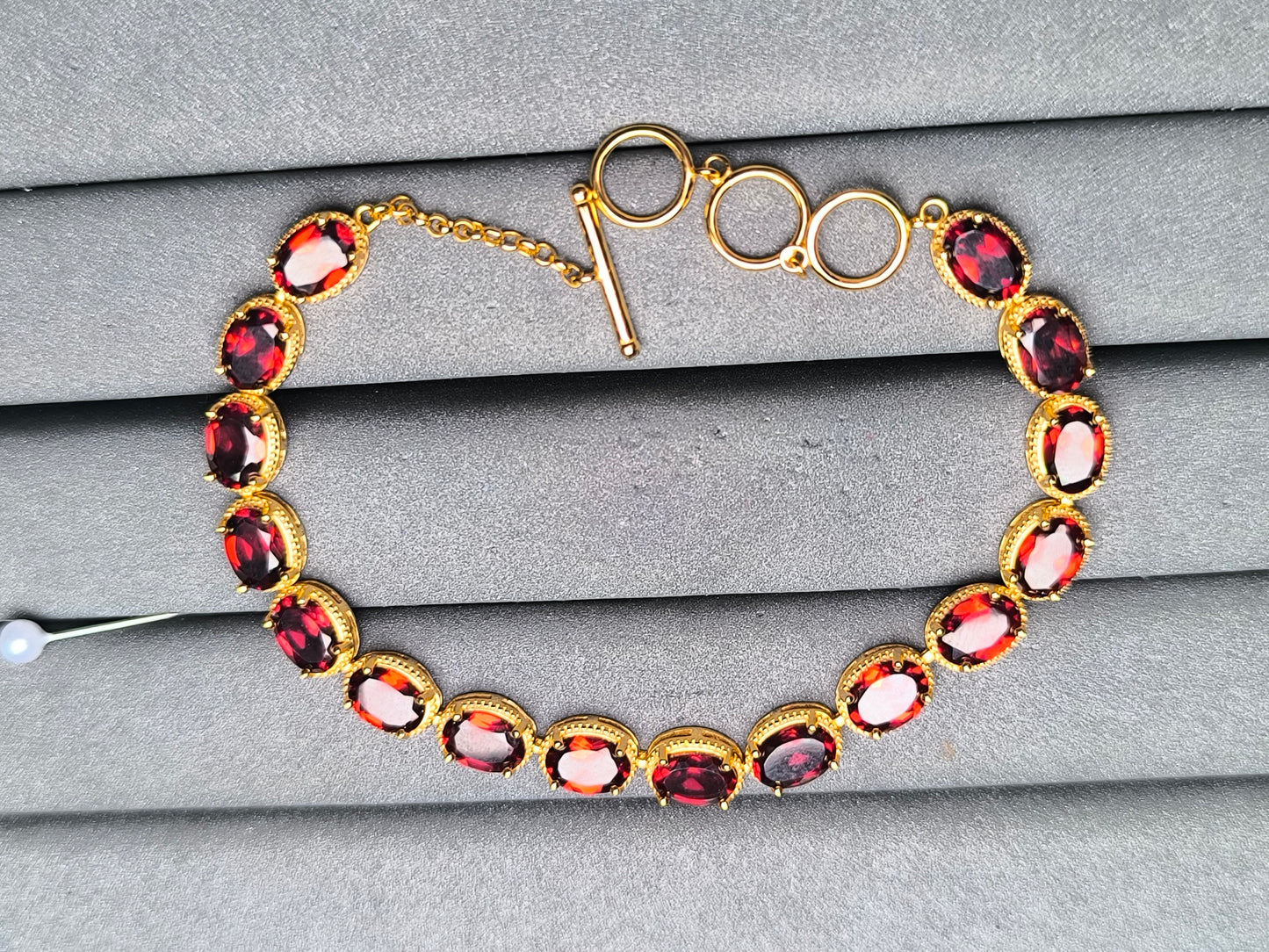 A10190 Garnet Bracelet