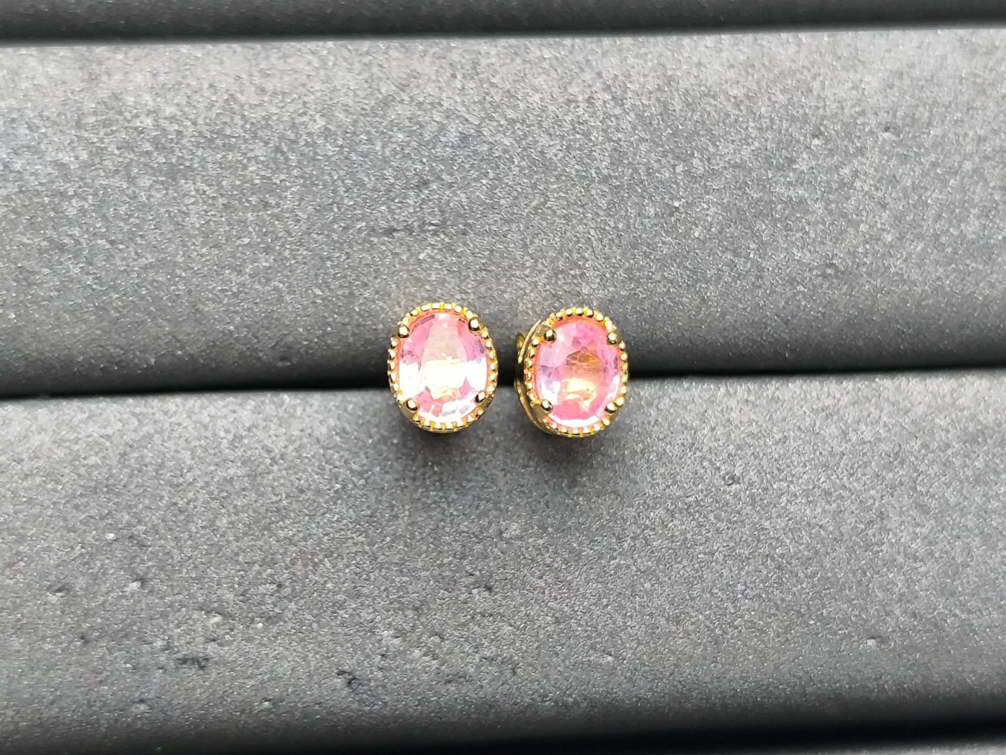 A10203 Pink Sapphire Earrings