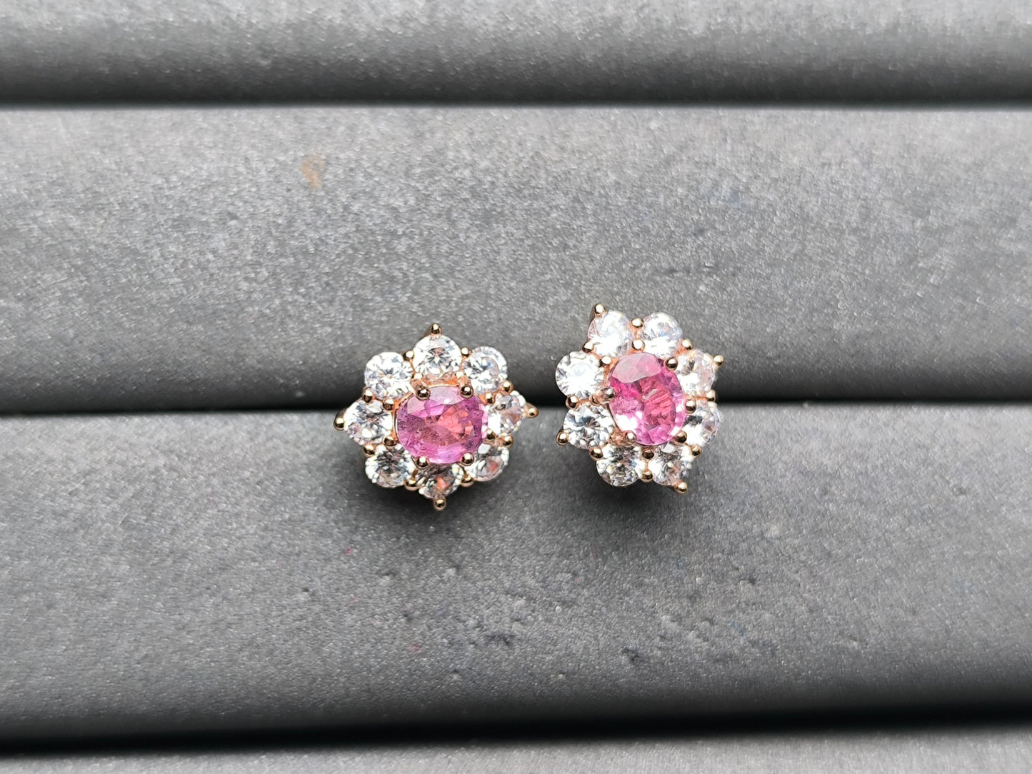 A10208 Pink Sapphire Earrings