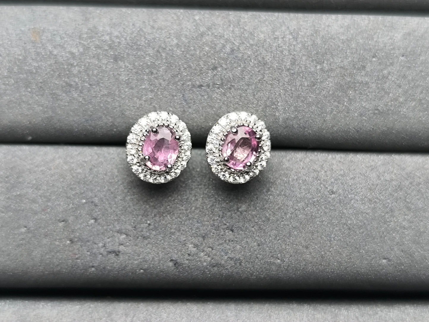 A10218 Pink Sapphire Earrings