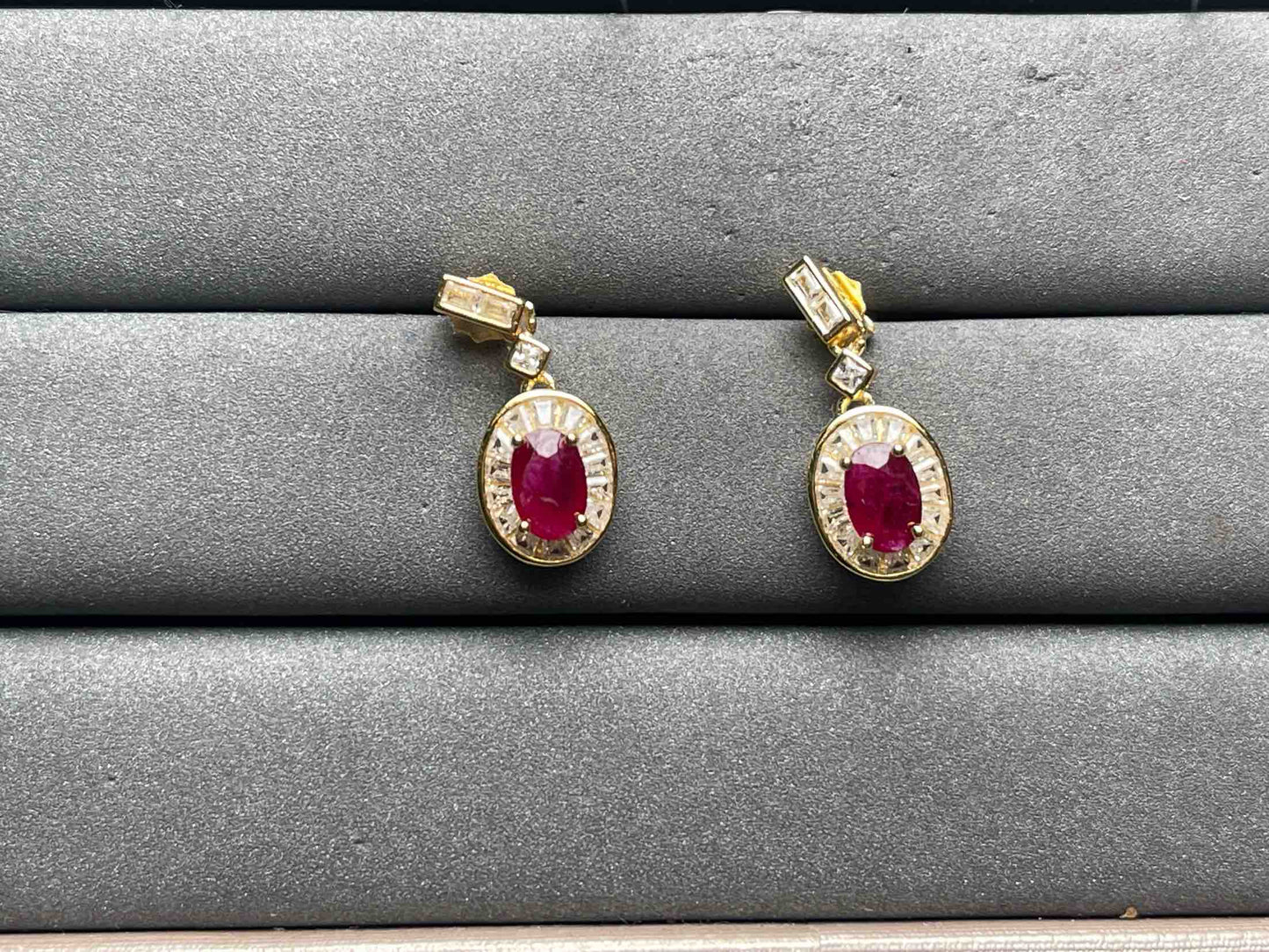 A10966 Ruby Earrings