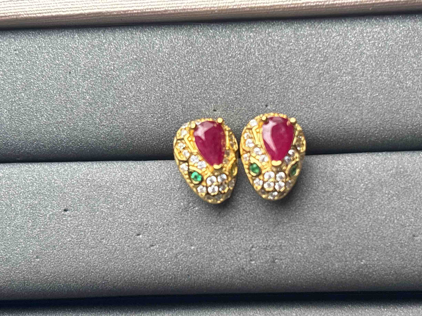 A11589 Ruby Earrings