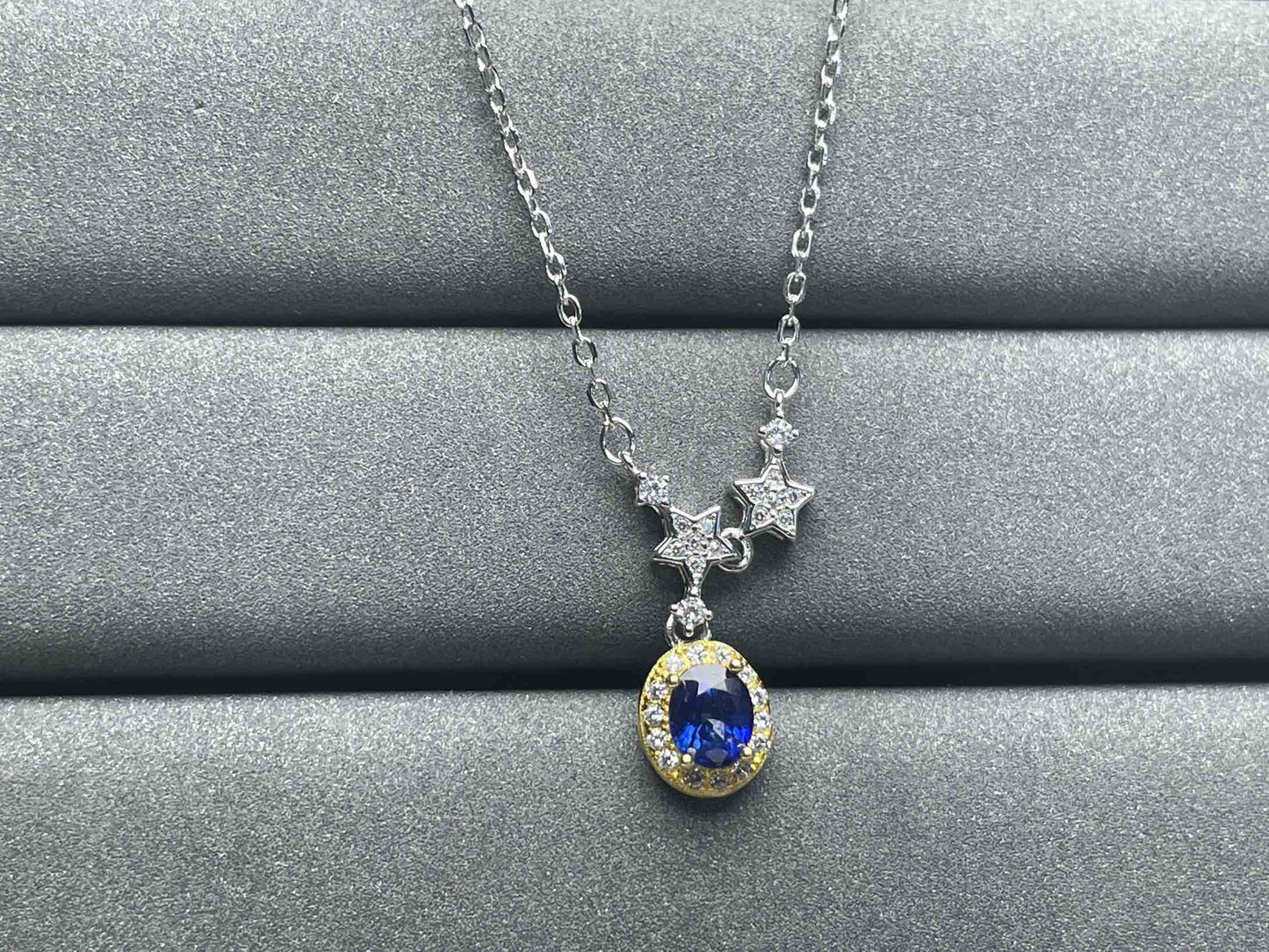 A1186 Blue Sapphire Necklace