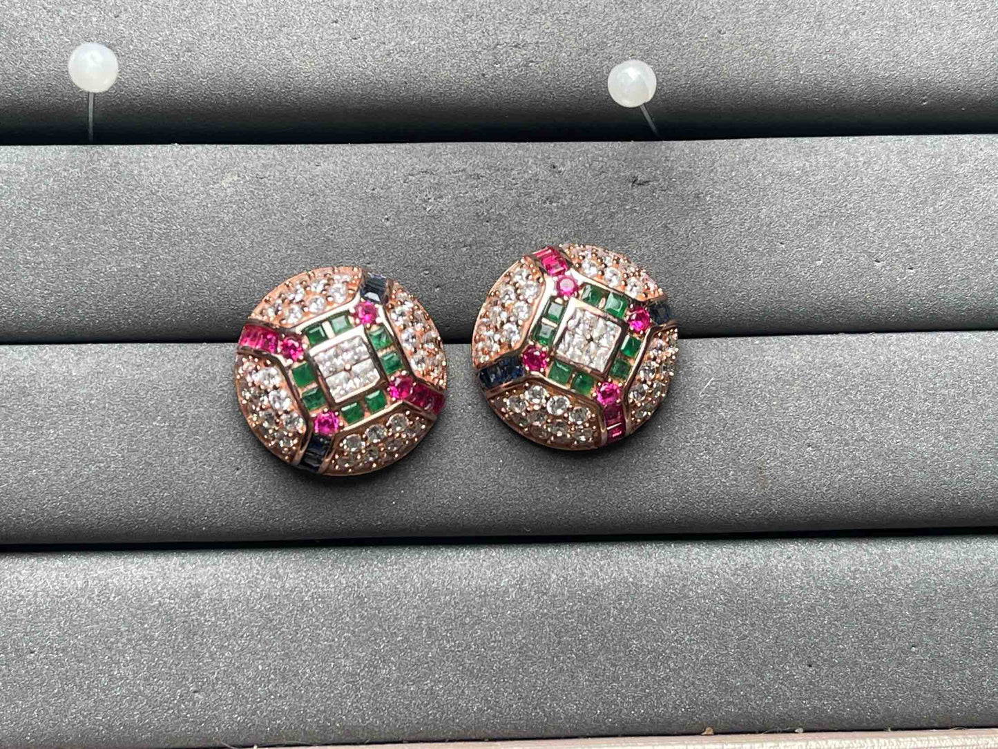 A12175 Emerald Earrings