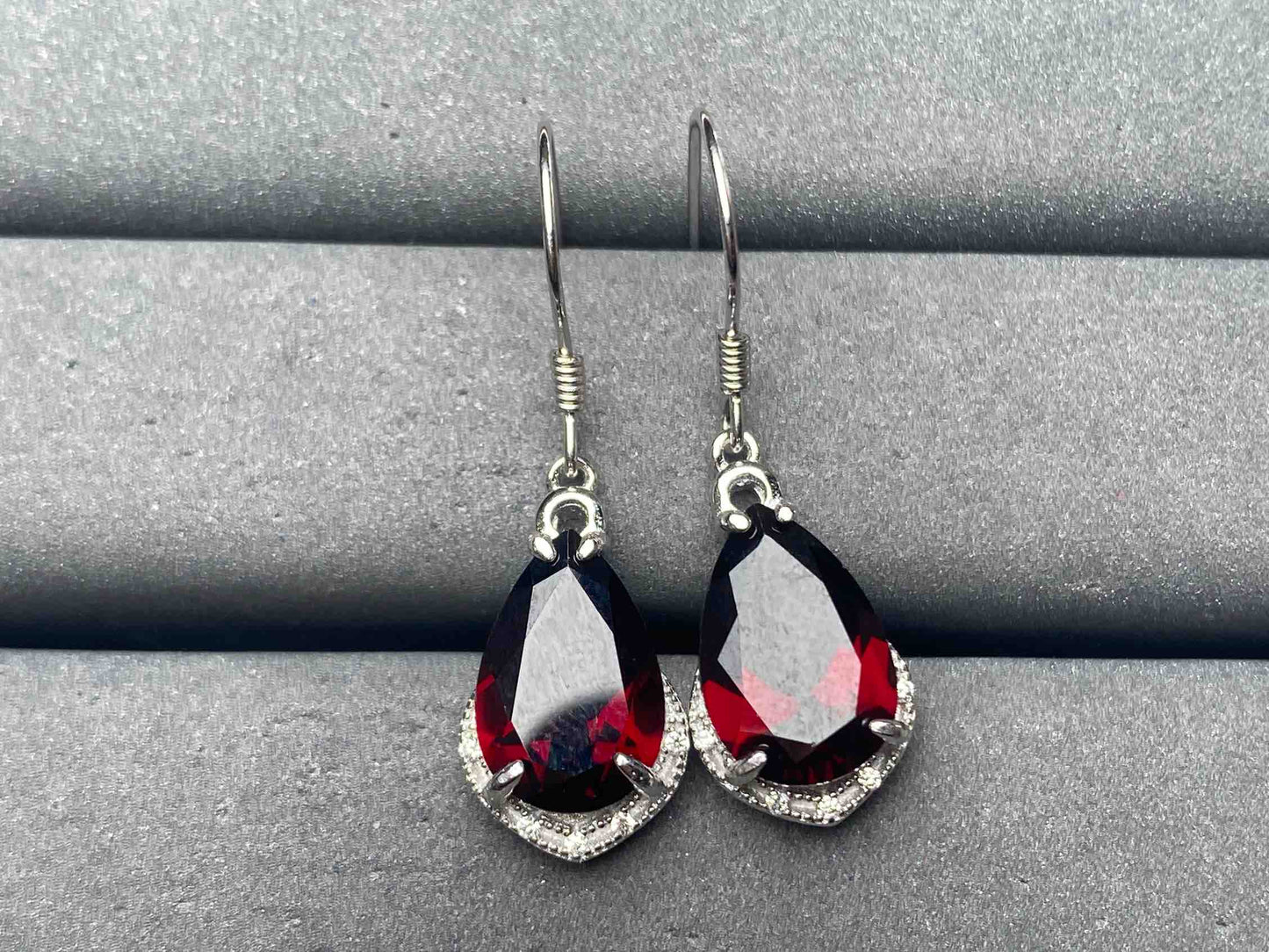 A12369 Garnet Earrings