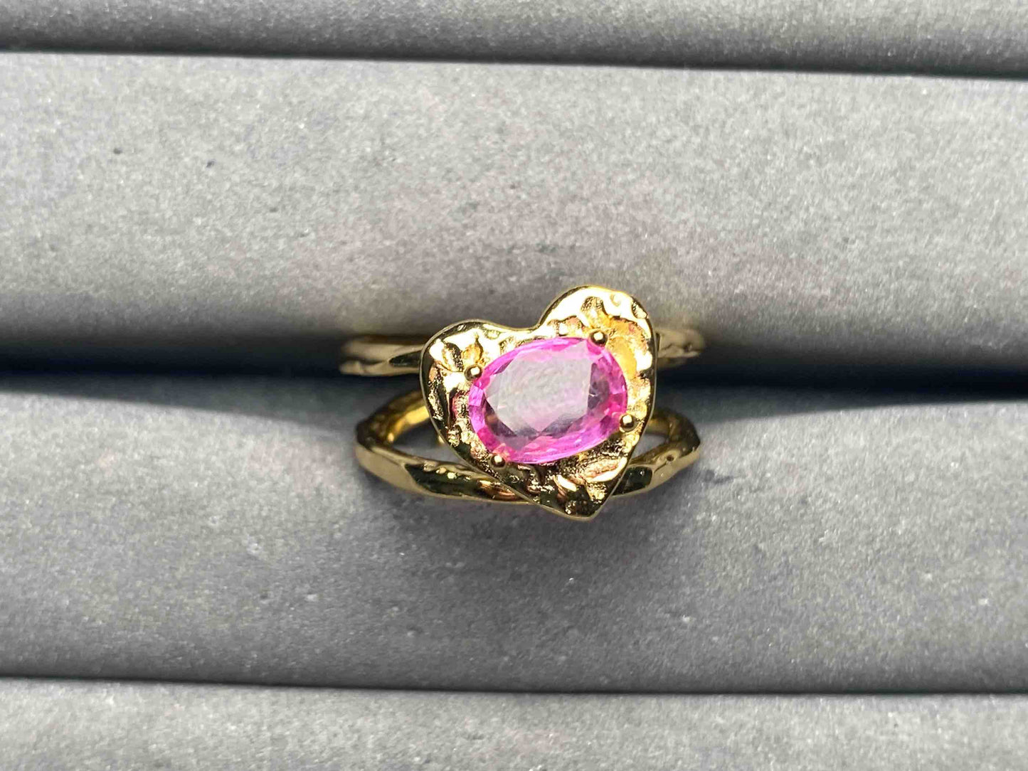 A12927 Pink Sapphire Ring