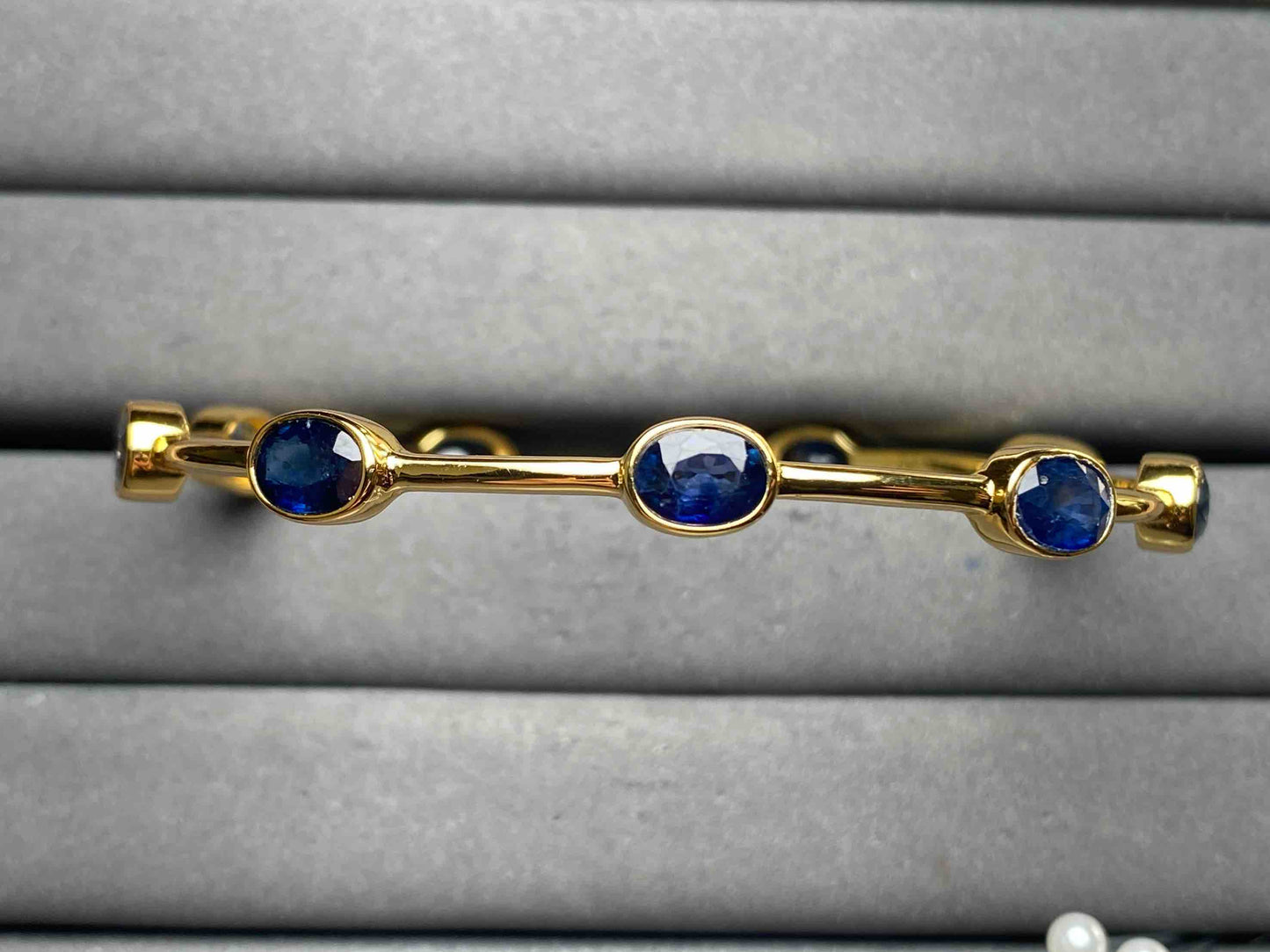A12963 Blue Sapphire Bangle