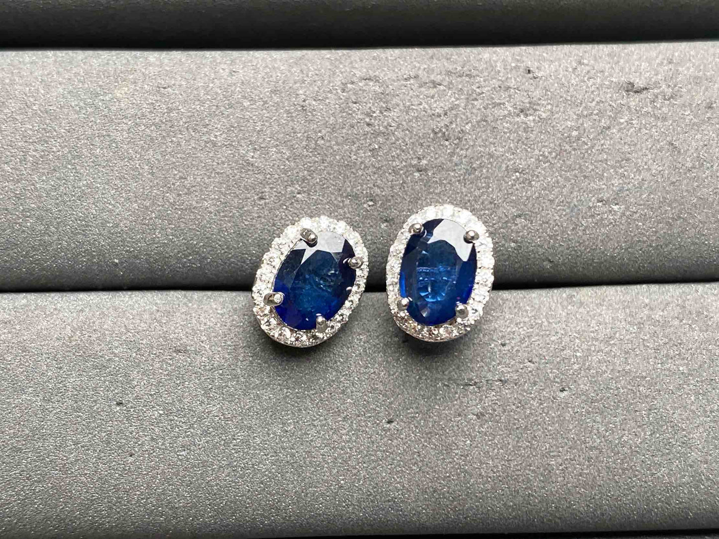 A12966 Blue Sapphire Earrings
