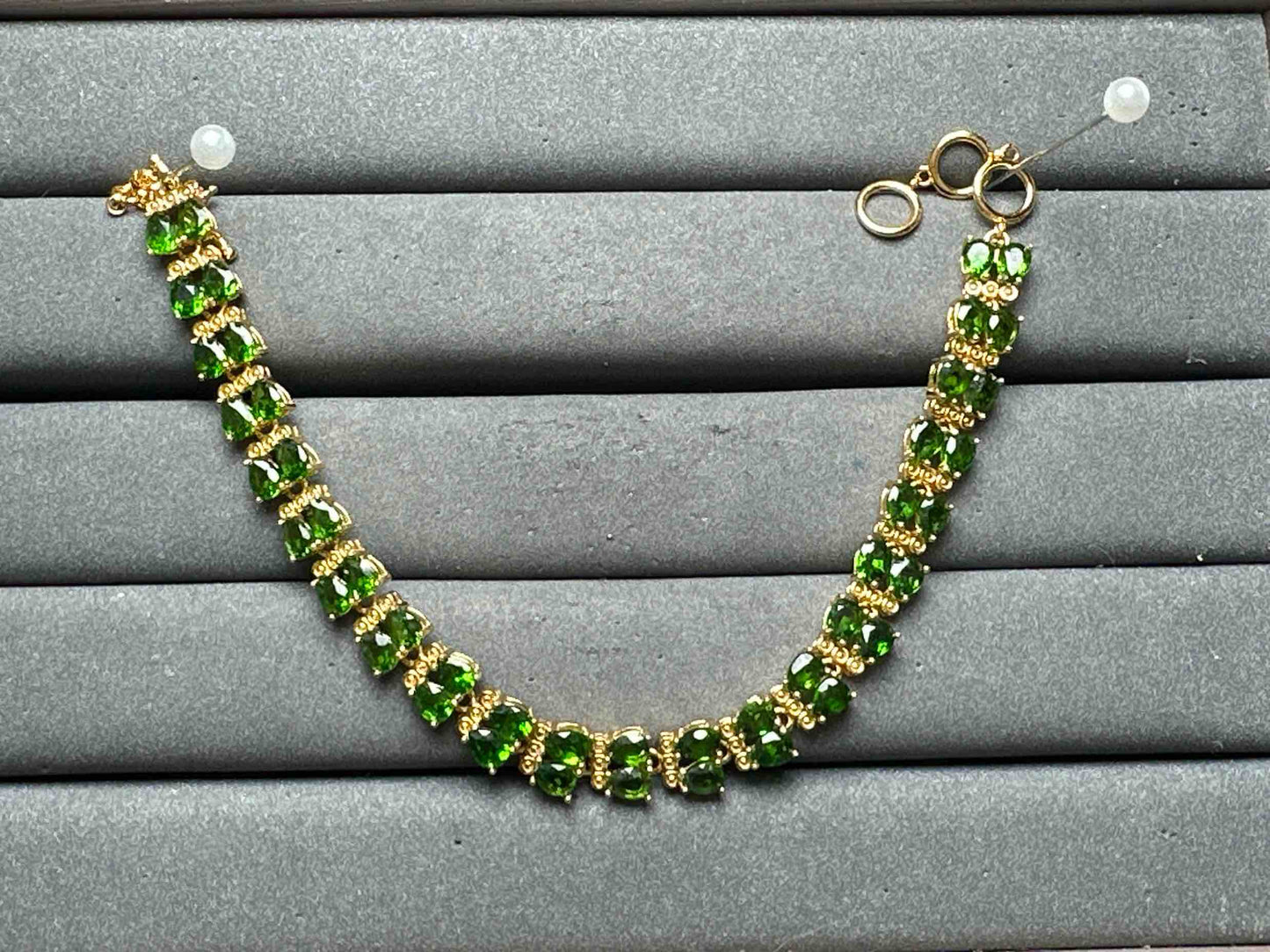 A13003 Diopside Bracelet
