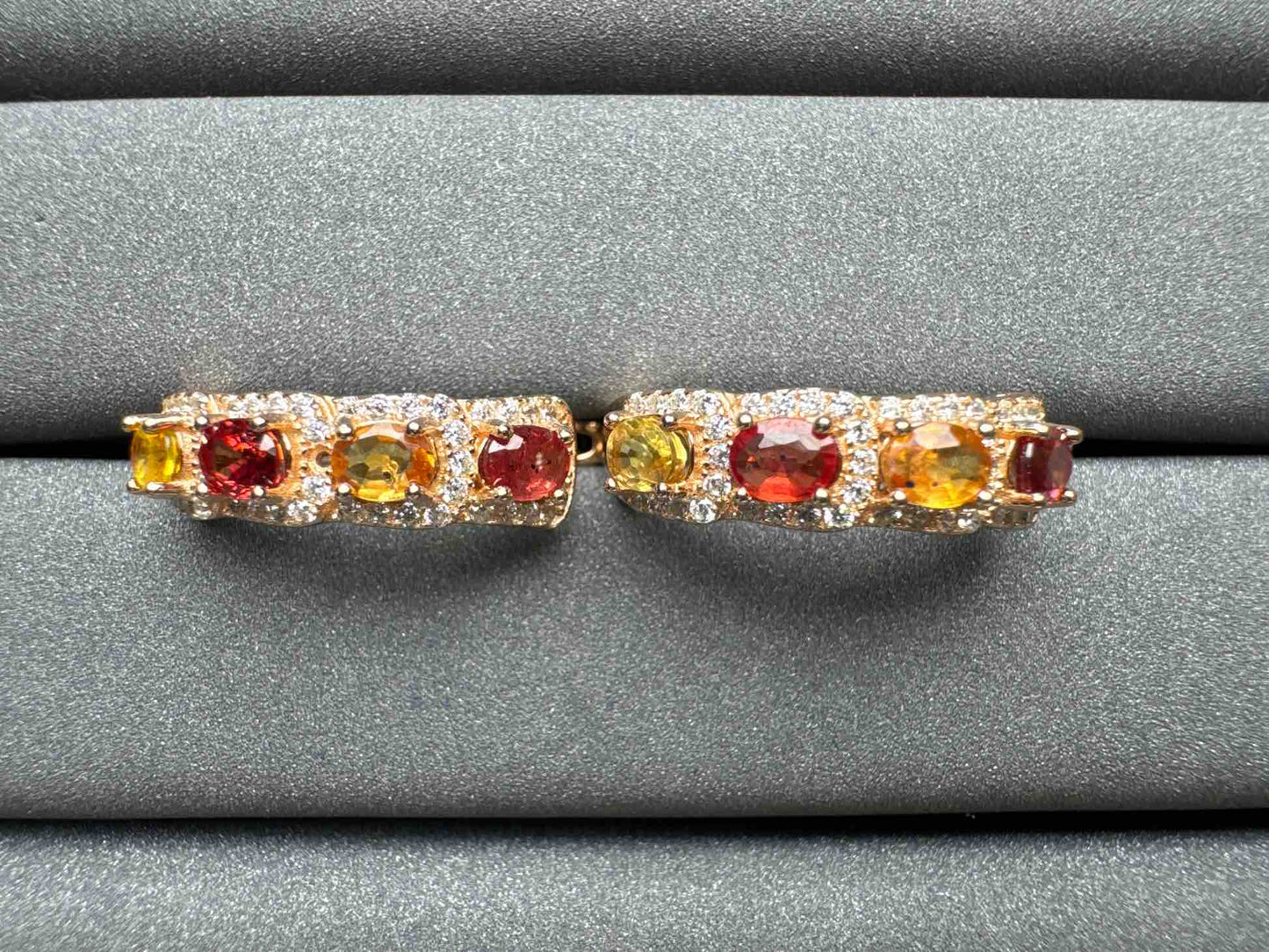 A1305 Colorful Sapphire Earrings