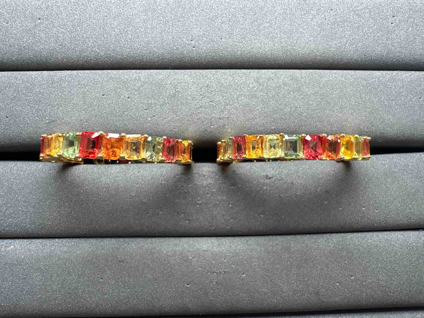 A13100 Colorful Sapphire Earrings