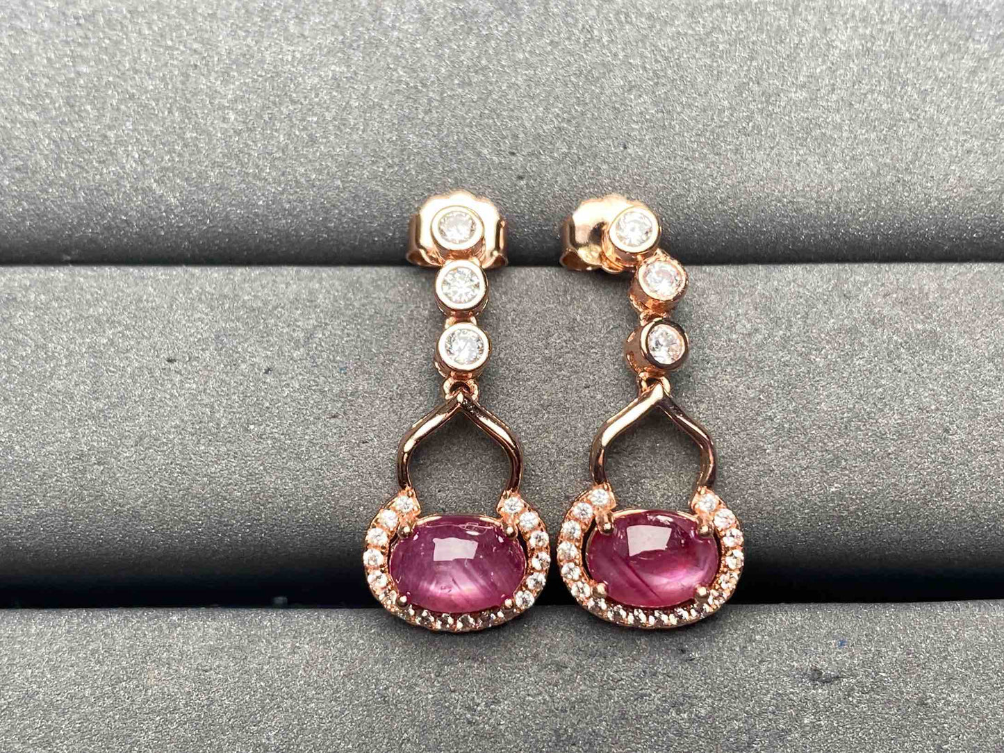A13156 Ruby Earrings