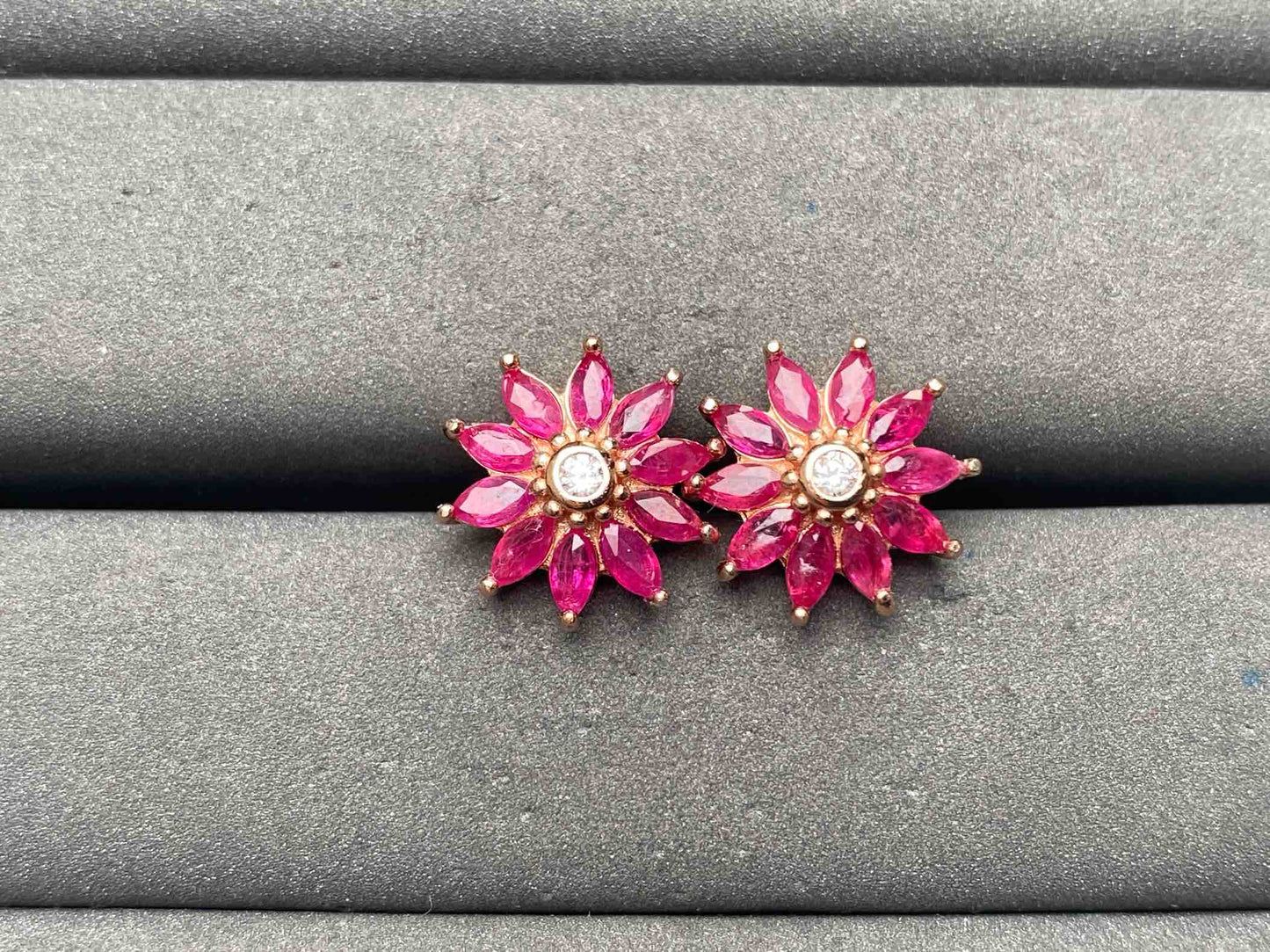 A13382 Ruby Earrings