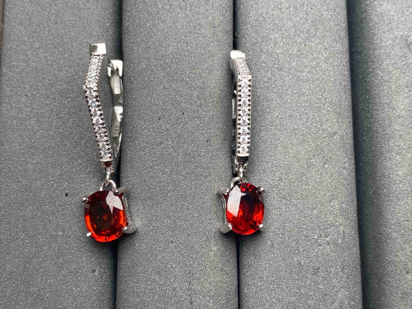 A13461 Garnet Earrings