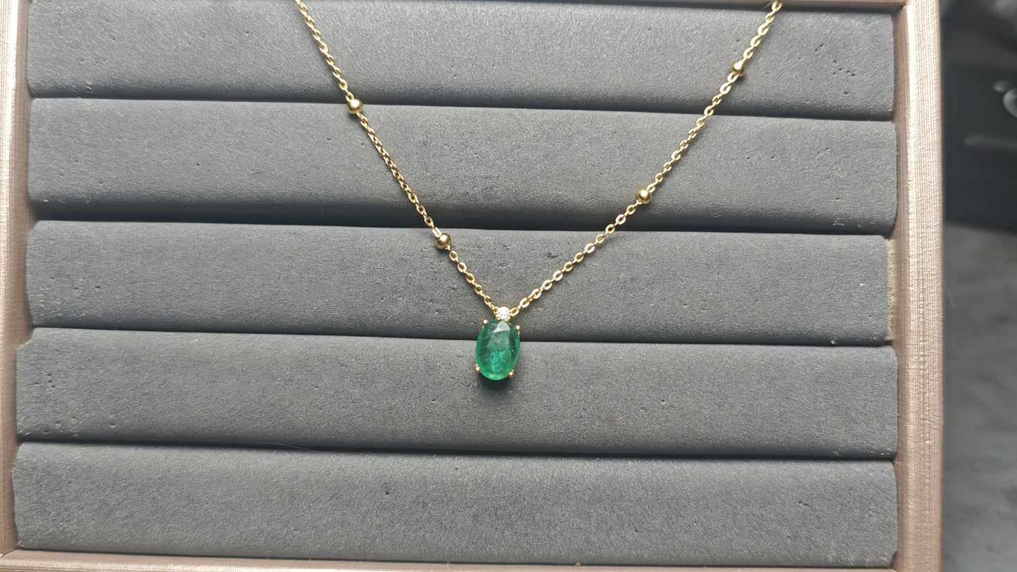 A14041 Emerald Necklace