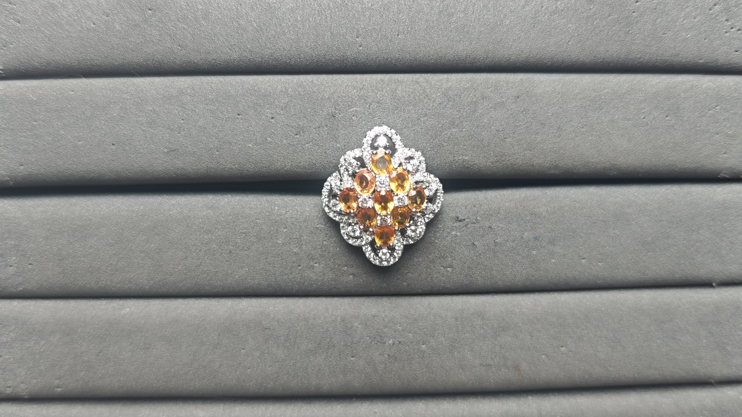 A14091 Yellow Sapphire Ring