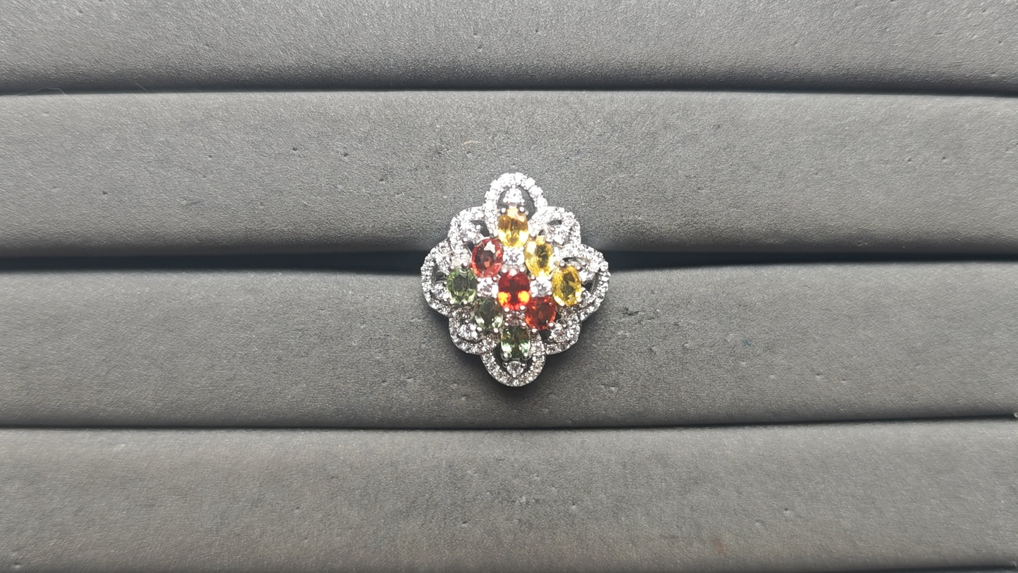 A14092 Colorful Sapphire Ring