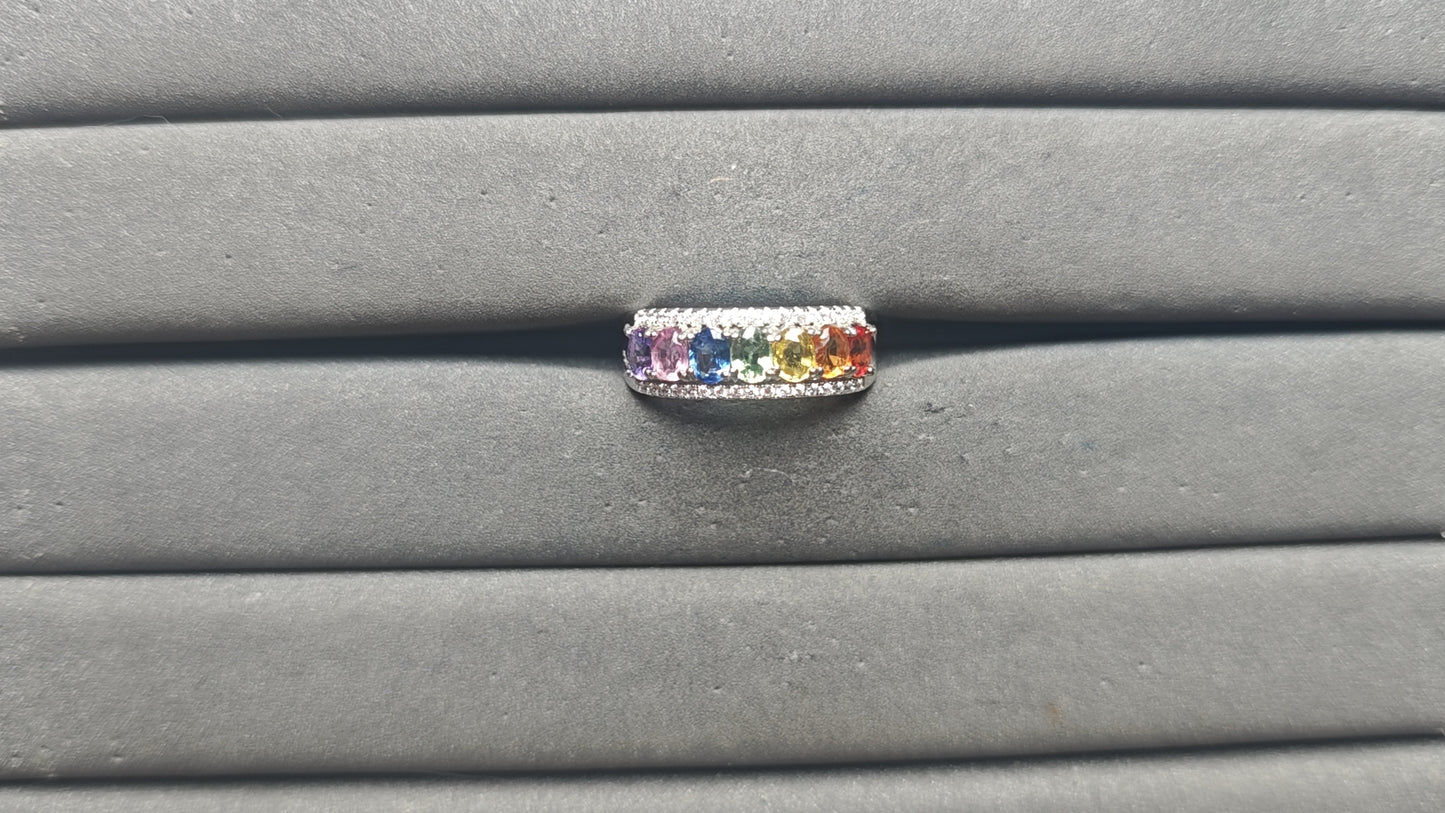 A14104 Colorful Sapphire Ring