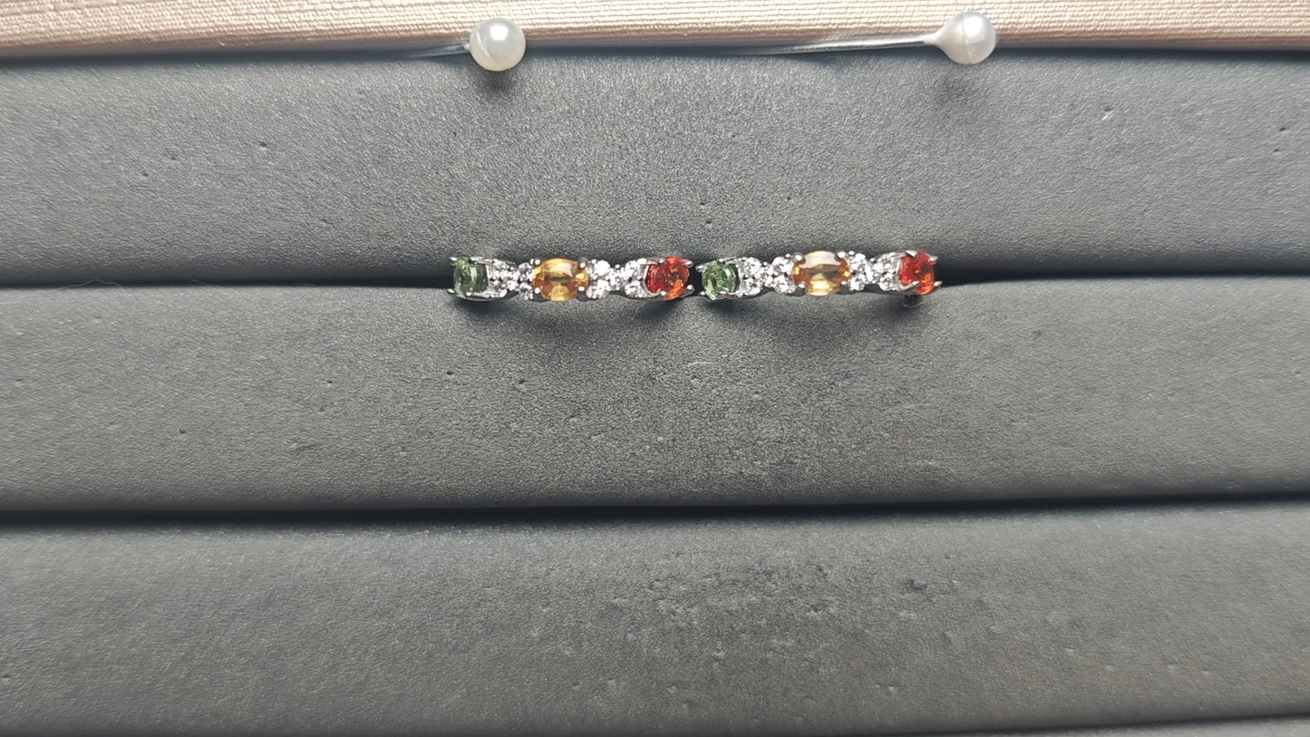 A14120 Colorful Sapphire Earrings