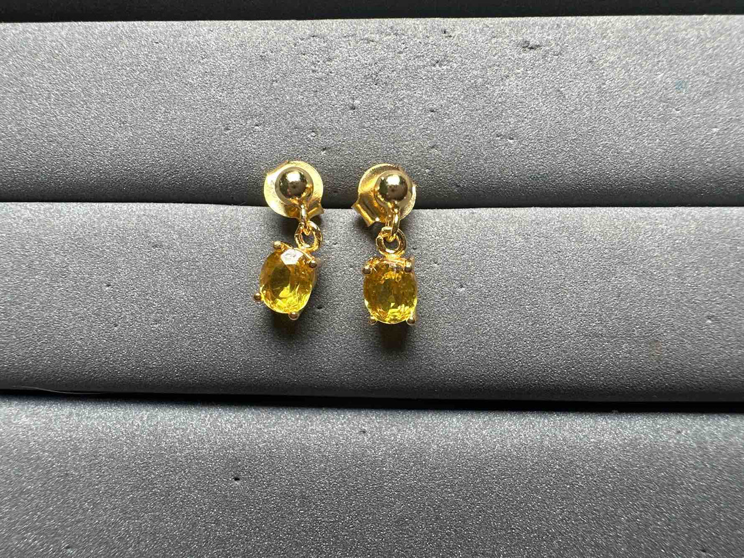 A14148 Yellow Sapphire Earrings