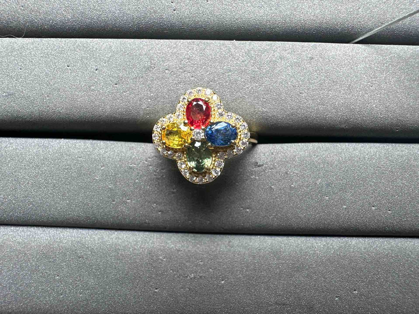 A14156 Colorful Sapphire Ring