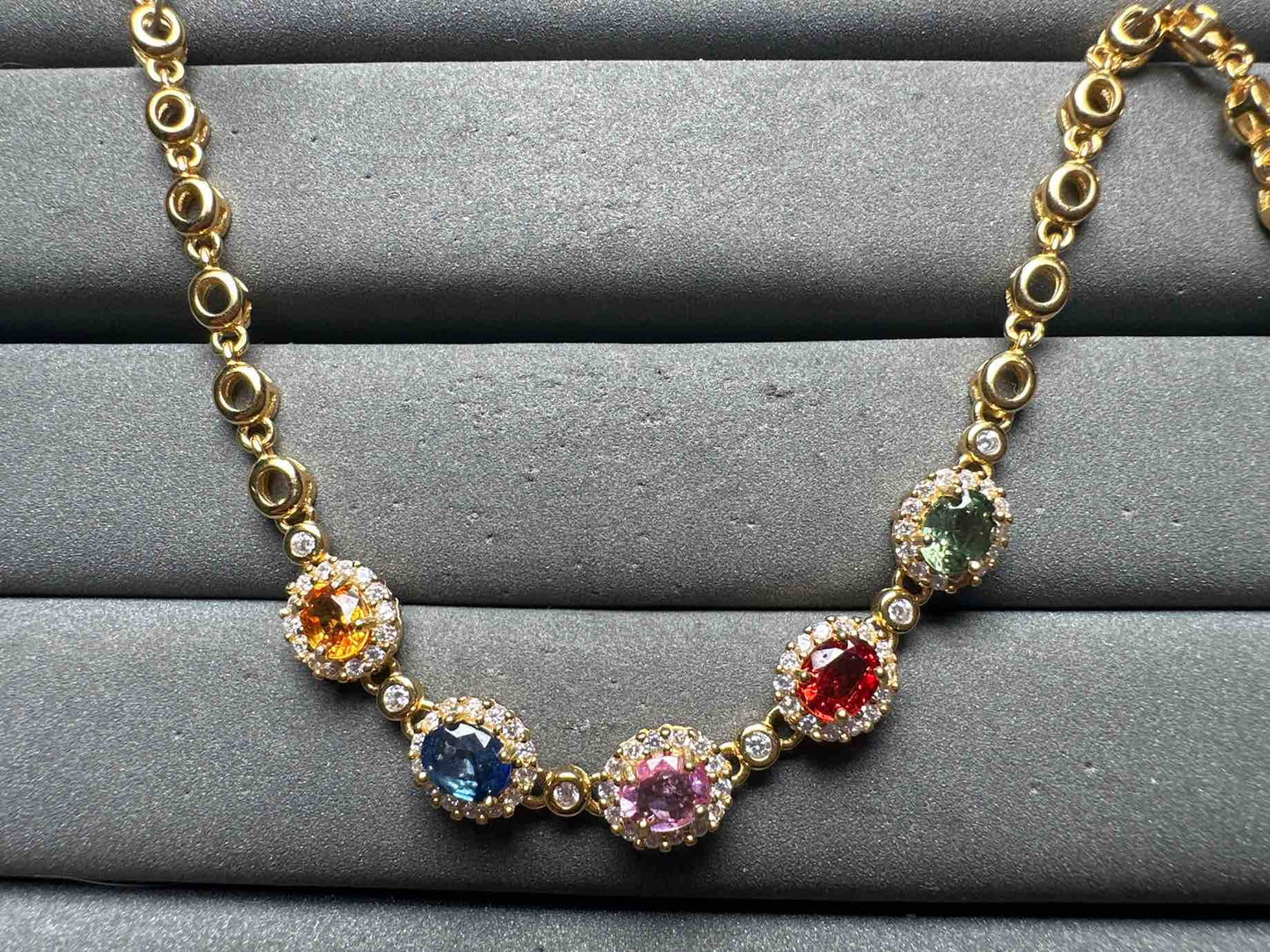 A14161 Colorful Sapphire Bracelet