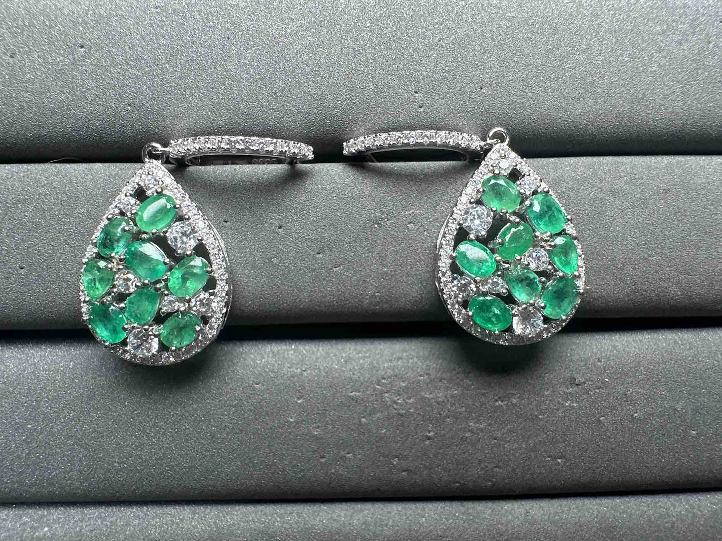 A14180 Emerald Earrings
