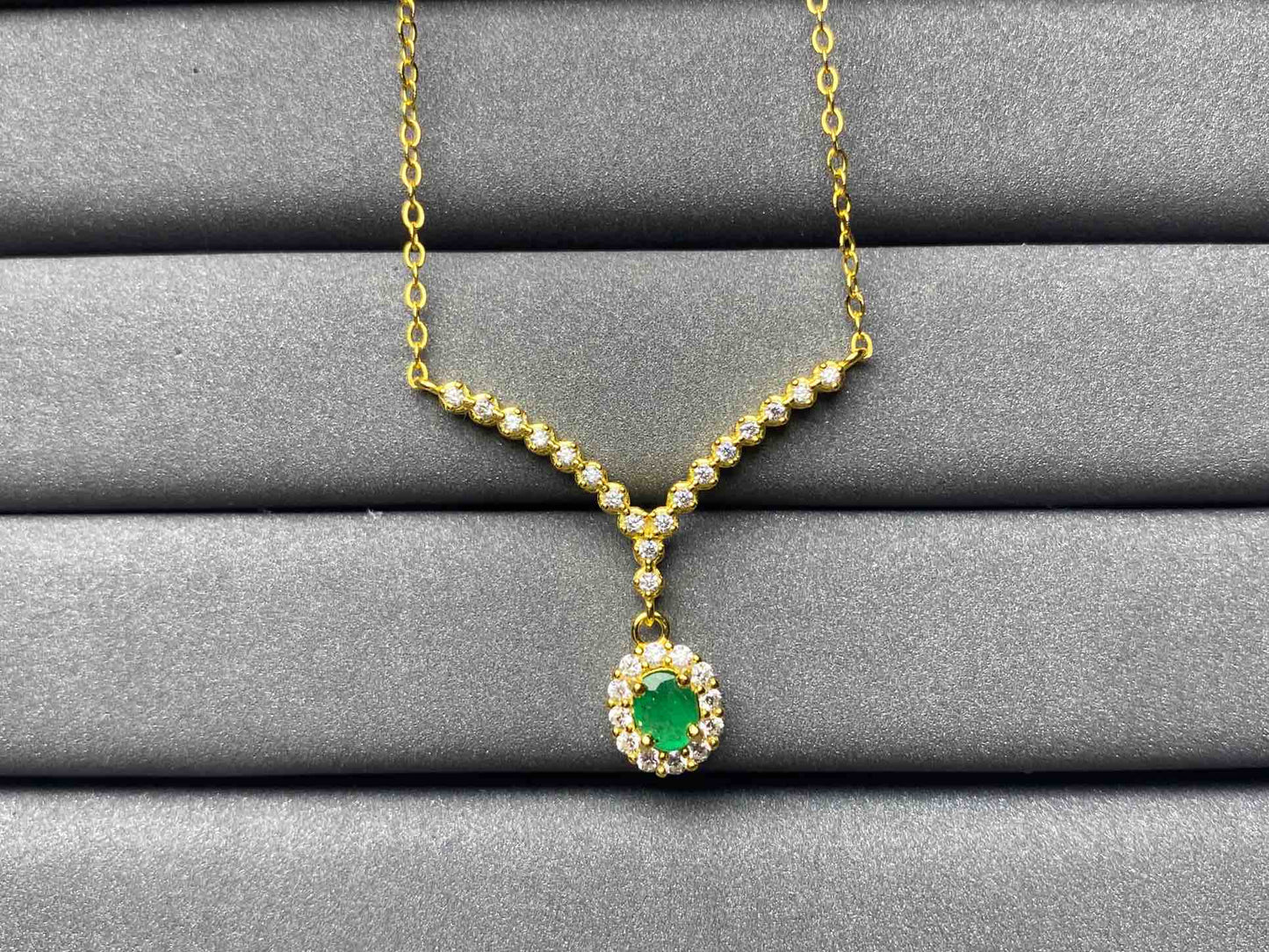 A145 Emerald Necklace