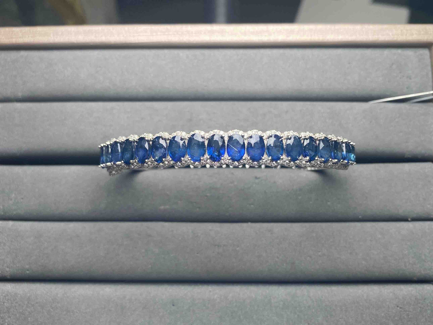A14641 Blue Sapphire Bangle