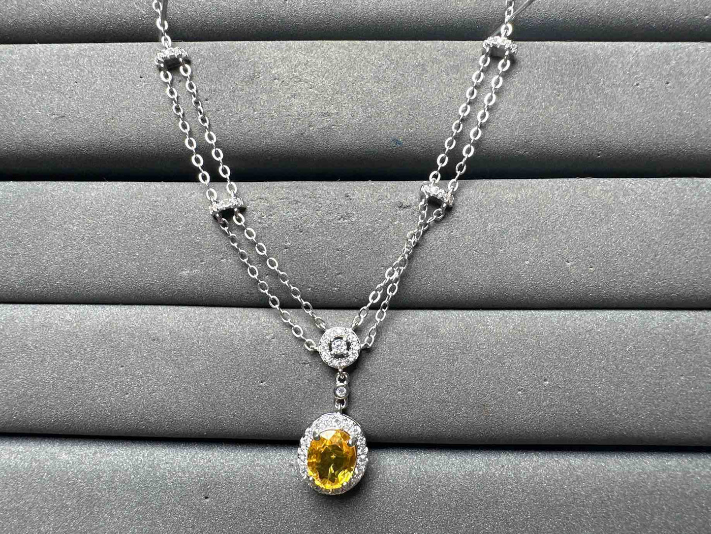 A15012 Yellow Sapphire Necklace