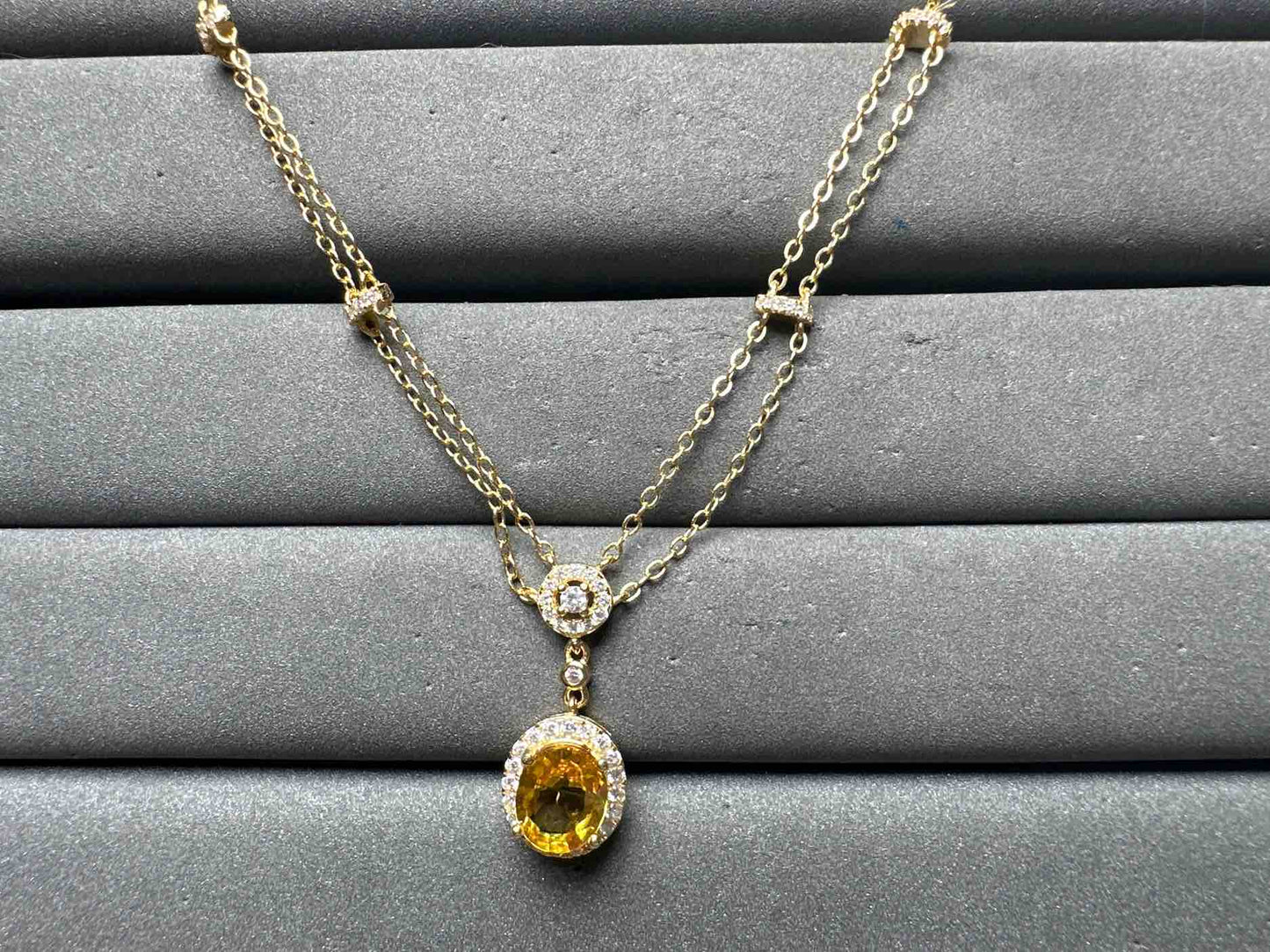 A15013 Yellow Sapphire Necklace