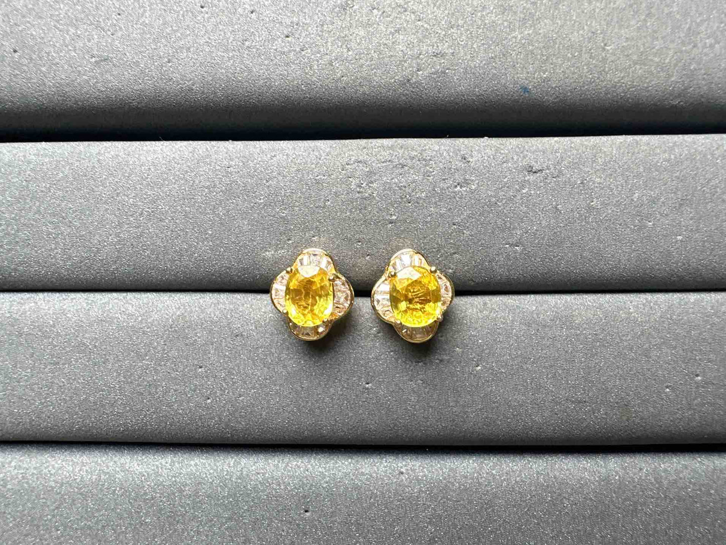 A15022 Yellow Sapphire Earrings