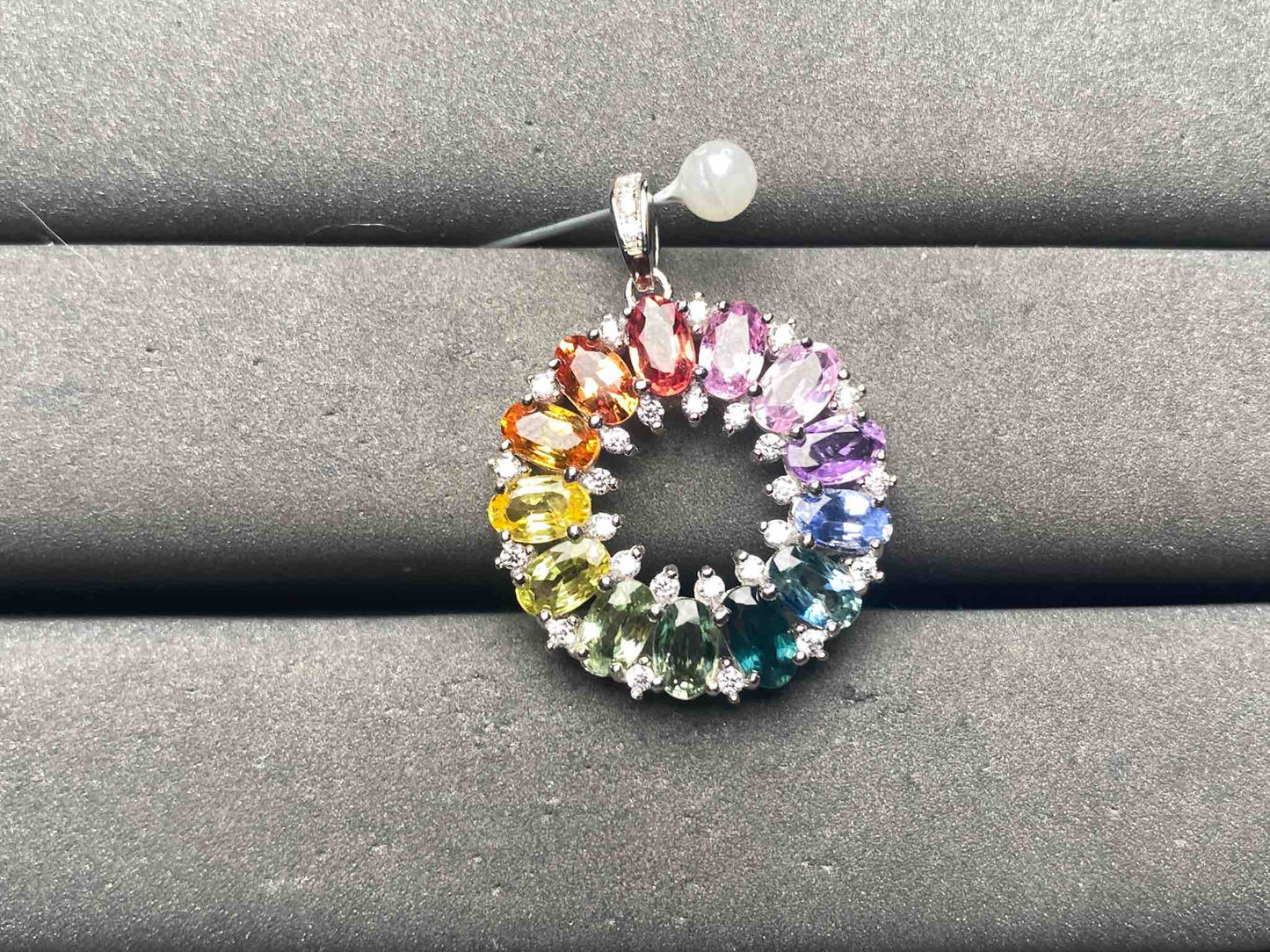 A15145 Colorful Sapphire Pendant