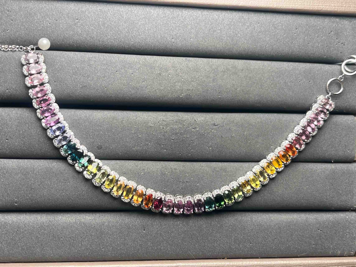 A15715 Colorful Sapphire Bracelet