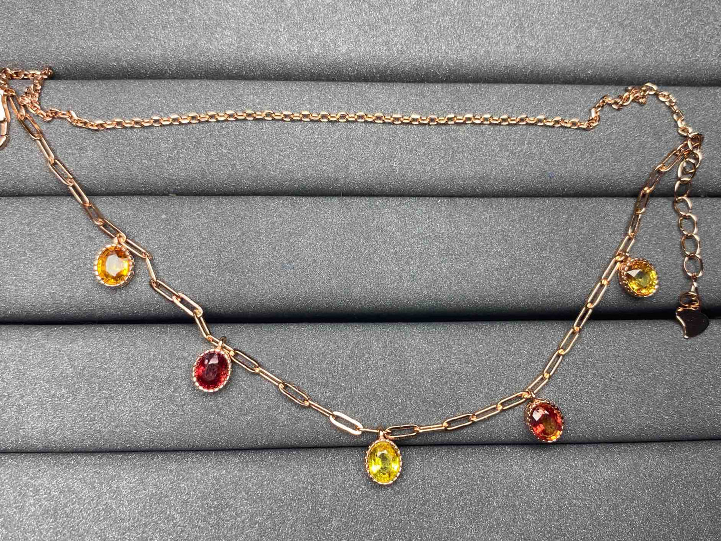 A1579 Colorful Sapphire Necklace