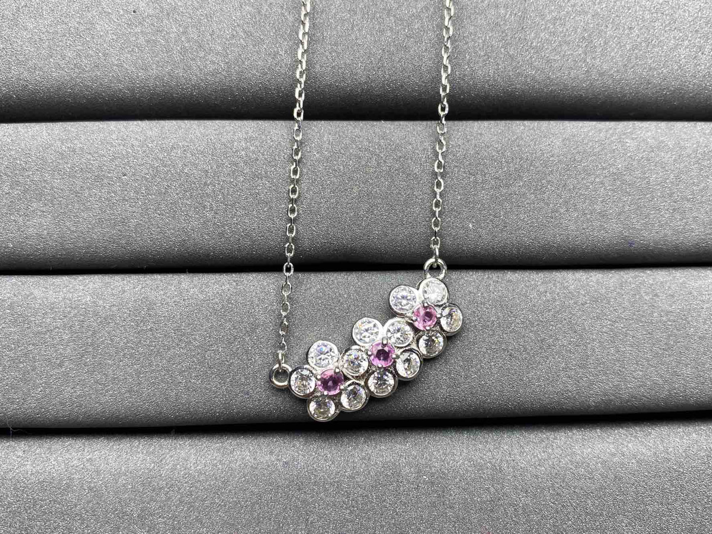A1601 Pink Sapphire Necklace