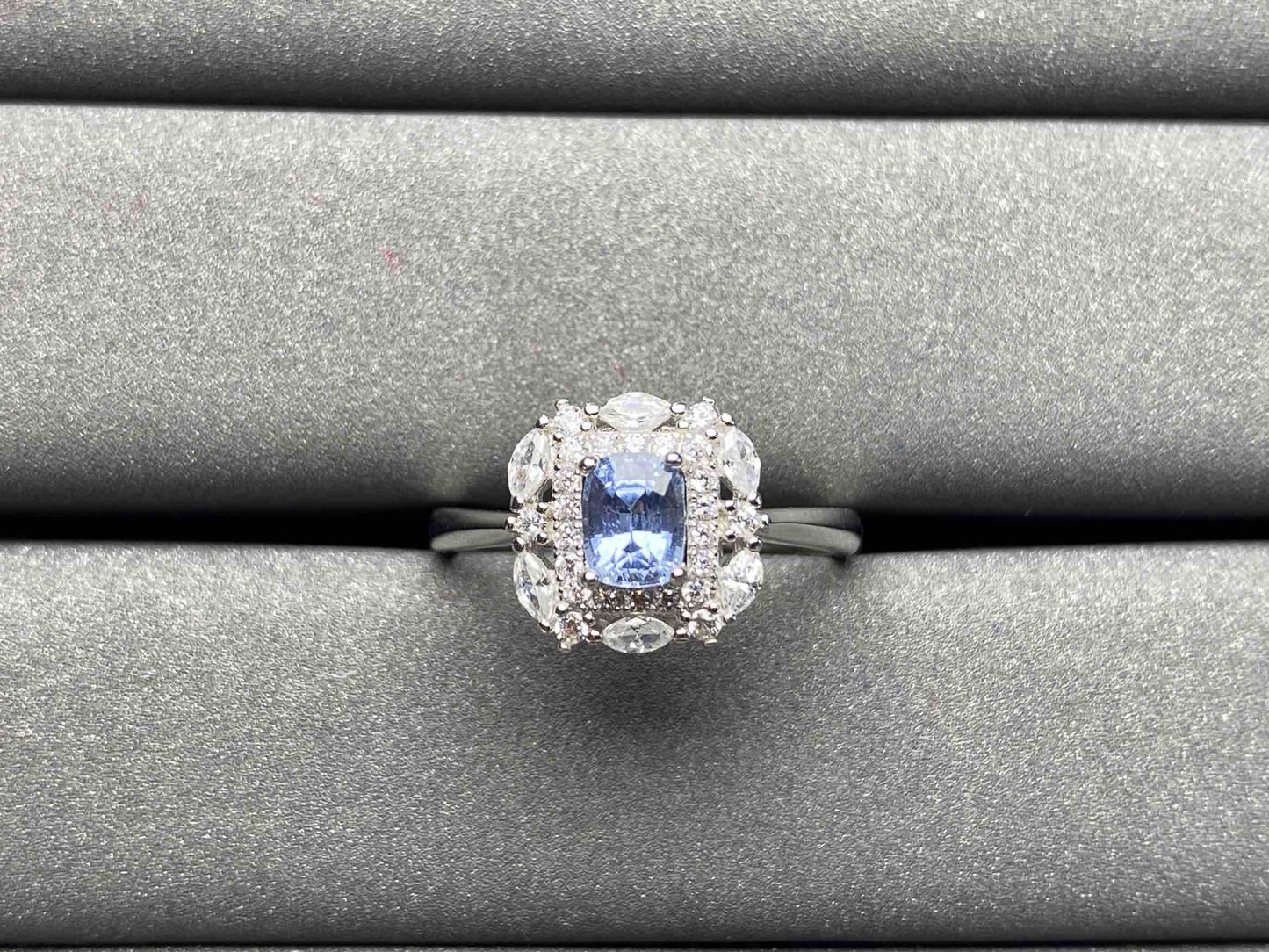 A1727 Cornflower Sapphire Ring