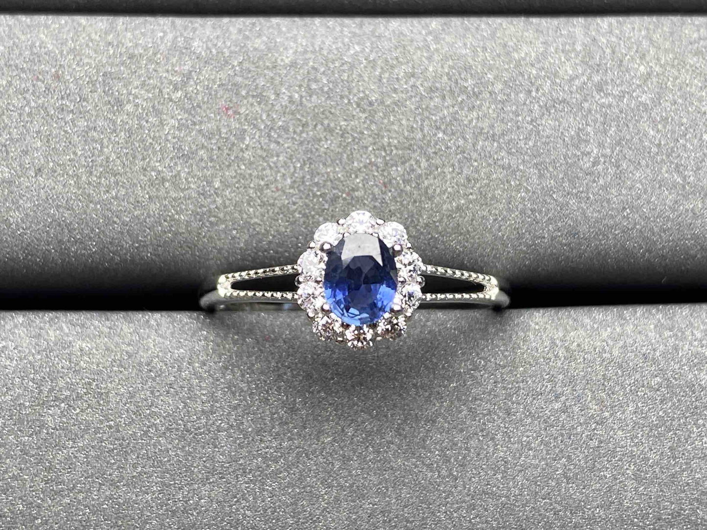 A1760 Cornflower Sapphire Ring