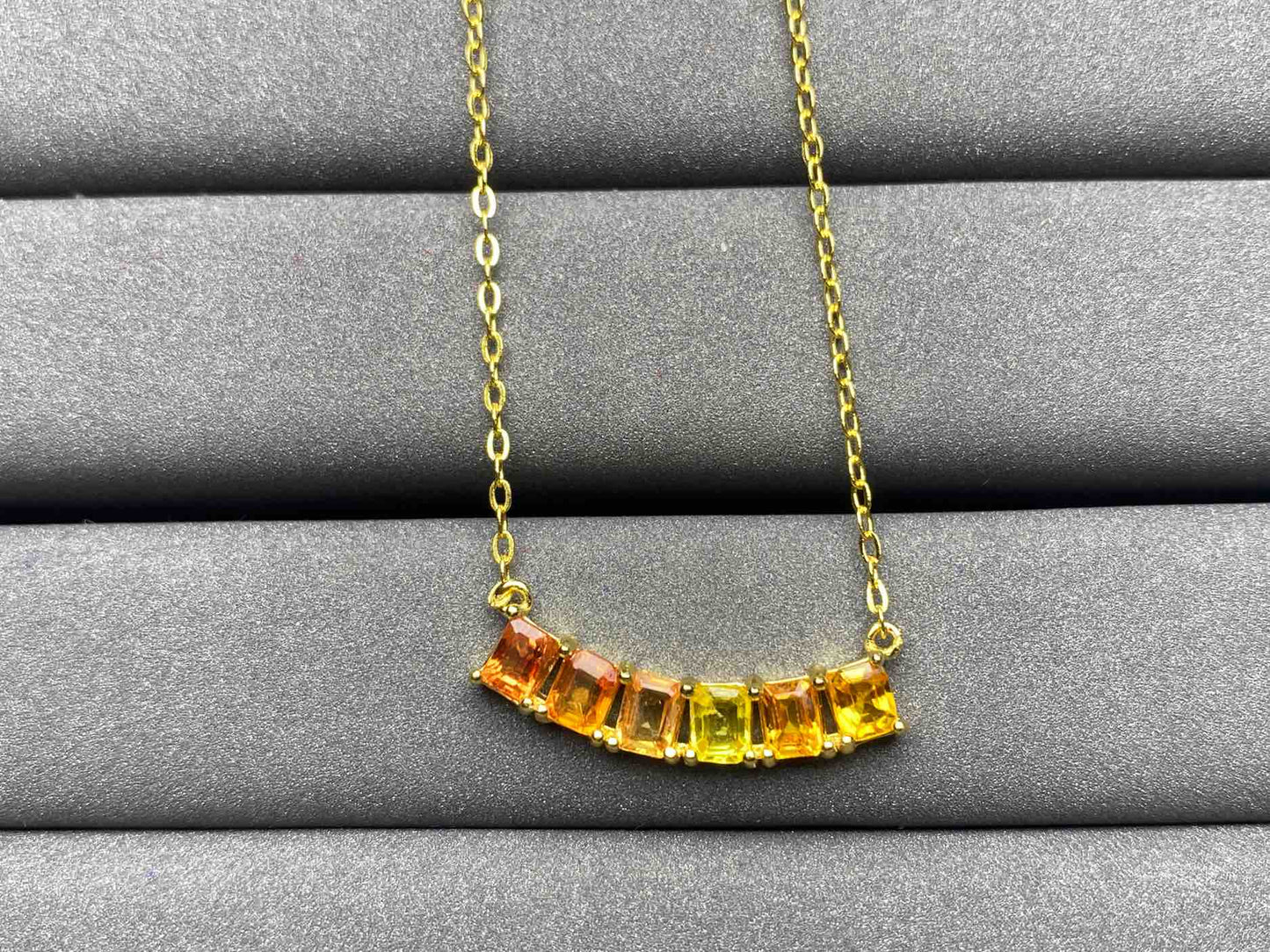 A1843 Colorful Sapphire Necklace